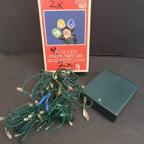 36 Count LED Micro Lights Multi Color String Battery Operated - Picture 8 of 10